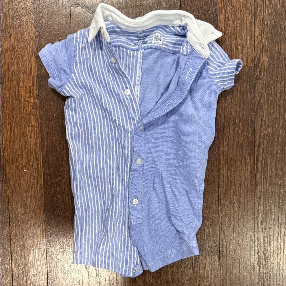 Ralph lauren Blue Striped Kids romper
